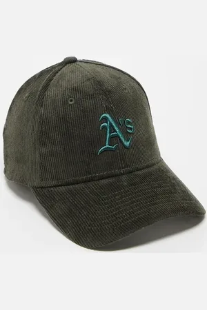 New Era Oakland 9forty cord cap in khaki
