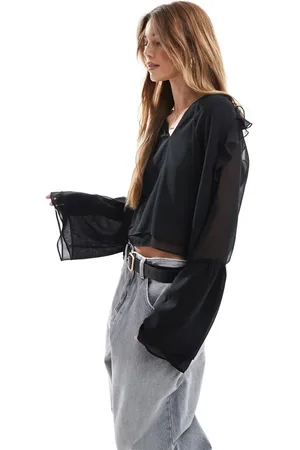 ASOS Chiffon sleeve detail blouse in