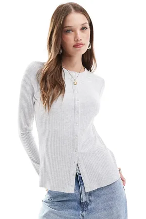 Abercrombie & Fitch Long sleeve button through top in