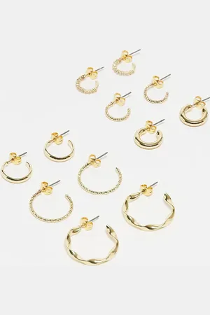 Pieces® Multi design hoop earring 6-pack in