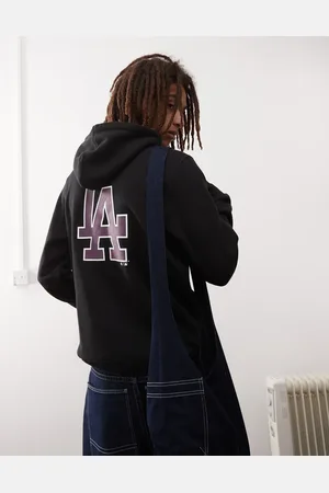 47 Brand LA Dodgers motif back hoodie in