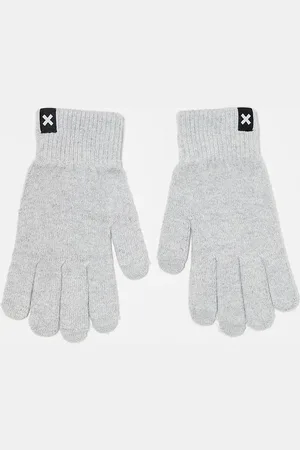 COLLUSION Touch screen gloves in light marl