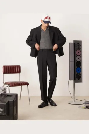 ASOS Oversized tapered suit trousers in