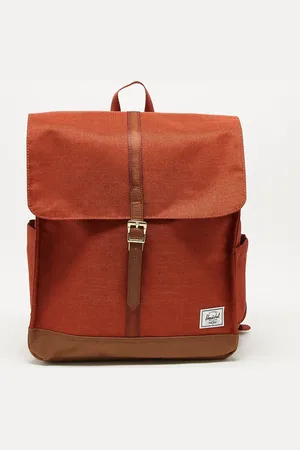 Herschel City backpack with laptop sleeve in rust