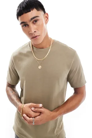 ASOS Essential crew neck t-shirt in khaki