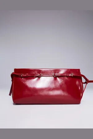 ASOS Clutch bag with skinny buckle strap detail in