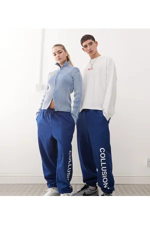 COLLUSION Unisex logo joggers in