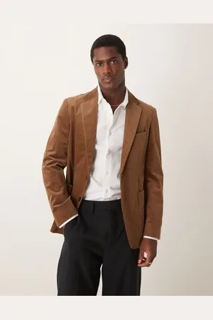MANGO Cord blazer in mid