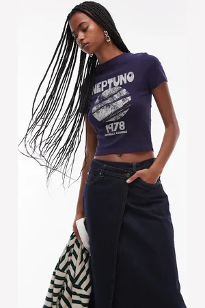 Topshop Graphic Neptuno baby tee in