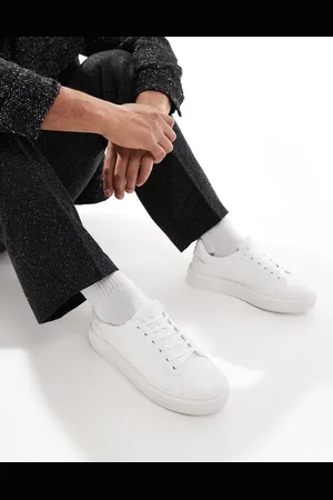 ASOS Chunky lace up trainers in white