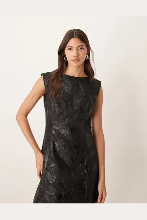 Forever New Structured embroidered mini dress in