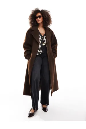 ASOS Half and half formal coat in mushroom