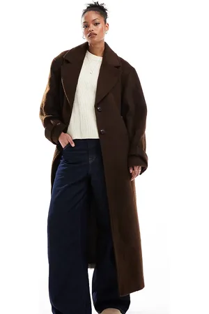 ASOS ASOS DESIGN Tall half and half formal coat in mushroom