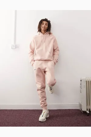 47 Brand NY Yankees mini logo hoodie co-ord in dusty mauve