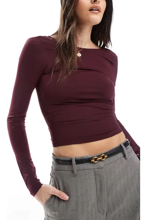 French Connection Double ring buckle skinny belt in