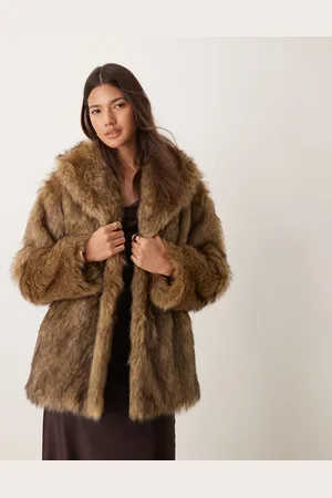 Abercrombie & Fitch Faux fur coat in