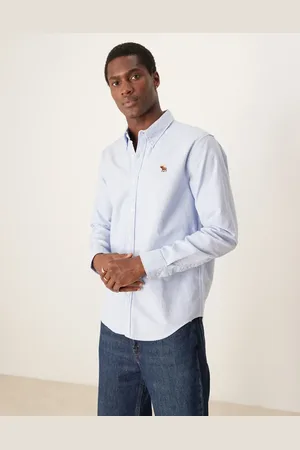 Abercrombie & Fitch Icon logo oxford shirt in light