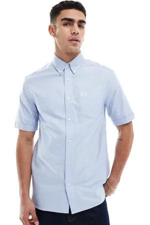 Fred Perry Short sleeve oxford shirt in light