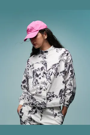 Bimba y Lola Long sleeve overshirt co-ord in greyhound print