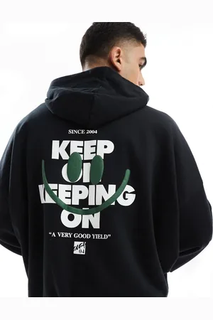 ASOS Oversized hoodie with back print in