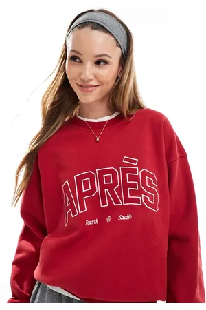 4th & Reckless X Felicia Wedin Apres Ski embroidered logo sweatshirt in
