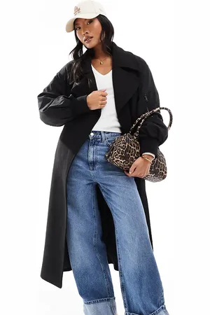 ASOS ASOS DESIGN Petite spliced formal bomber coat in