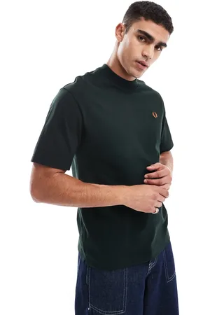 Fred Perry Oversized heavyweight t-shirt in forest
