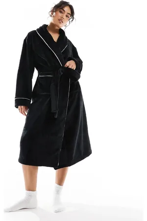 ASOS Premium super soft fleece midi robe in