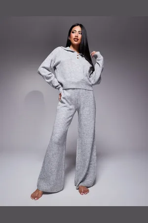 ASOS Lounge cable knit jumper and trouser set in