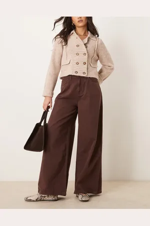 ASOS Wide leg pleated jean in tint