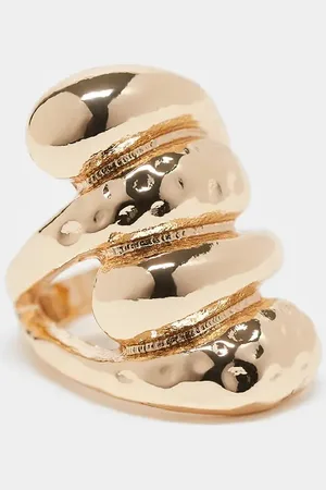 ASOS Ring with oversized wrap around bubble design in tone