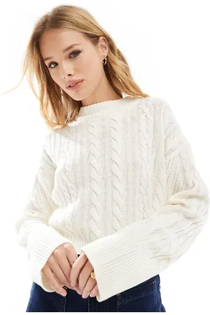 Threadbare Cableknit jumper in cream