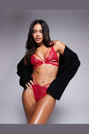 ASOS Scarlett lace strappy thong in