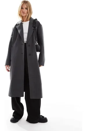 ASOS Chuck on formal coat in charcoal