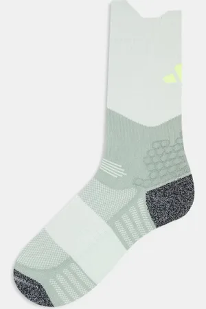 adidas Adidas Running boost socks in silver green