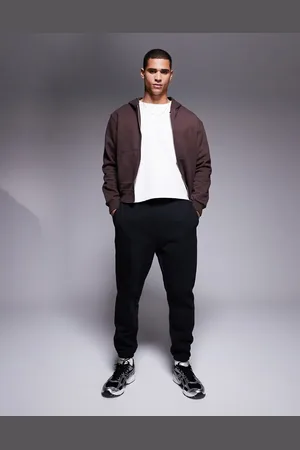 ASOS Premium heavyweight tapered joggers 400gsm in