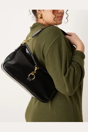 Glamorous Slouch shoulder bag with gold clasp in