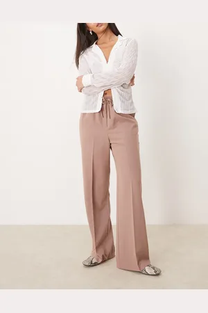 ASOS Tailored pull on trousers in mink