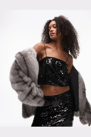 Topshop Co-ord disc sequin bandeau in