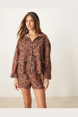 Free People Early morning leopard print pyjamas in