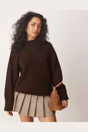Miss Selfridge Crew neck knitted jumper in