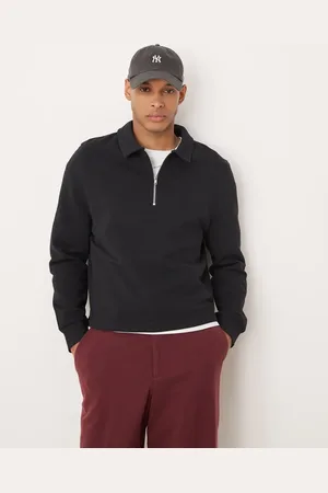 ASOS Boxy sweatshirt with zip in