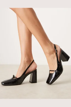 New Look Sling back heeled mary jane in patent
