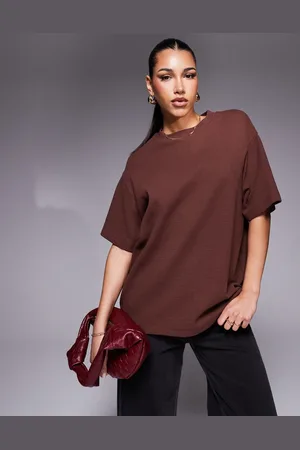 ASOS Oversized waffle short sleeve t-shirt in