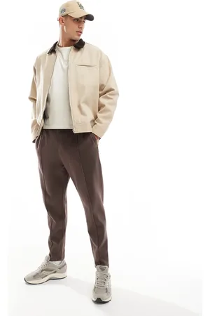 ASOS Tapered jogger with zip fastening in
