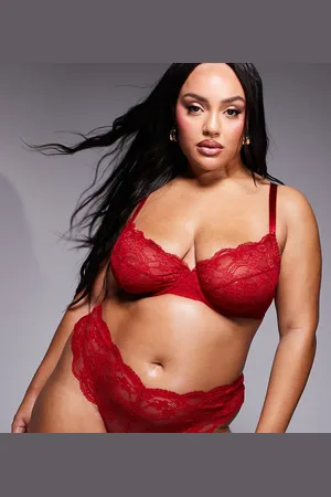 ASOS ASOS DESIGN Curve Lola lace underwired bra in