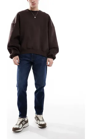 ASOS Stretch tapered jeans in dark wash