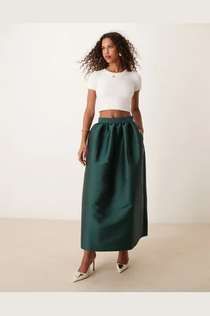 ASOS Volume occasion maxi skirt in dark