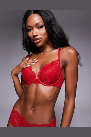 ASOS Lola lace push up bra in