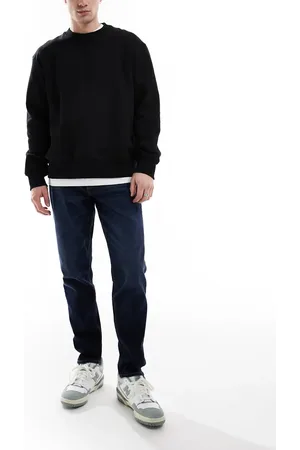 ASOS Stretch tapered jeans in dark wash